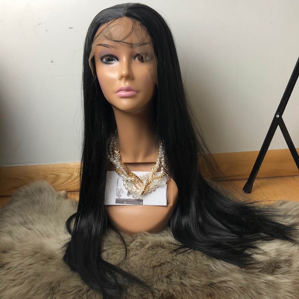 💜KAMORA K. 22” STRAIGHT YAKI Lace Front Wig💜*NWT - Picture 4 of 8